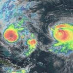 Tempestade Tropical Imelda se fortalece sobre as Bahamas